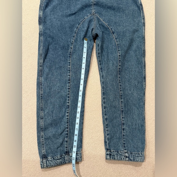 We The Free People Overalls Medium Denim High Roller - Picture 7 of 8